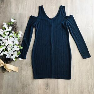 Cold shoulder long sleeve sweater dress Brand new
